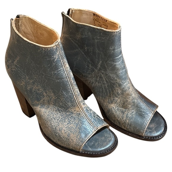 EUC - Bed Stu Onset Peep Toe Booties - Size 6 - Picture 2 of 5